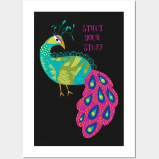 Strut your stuff Peacock Posters and Art